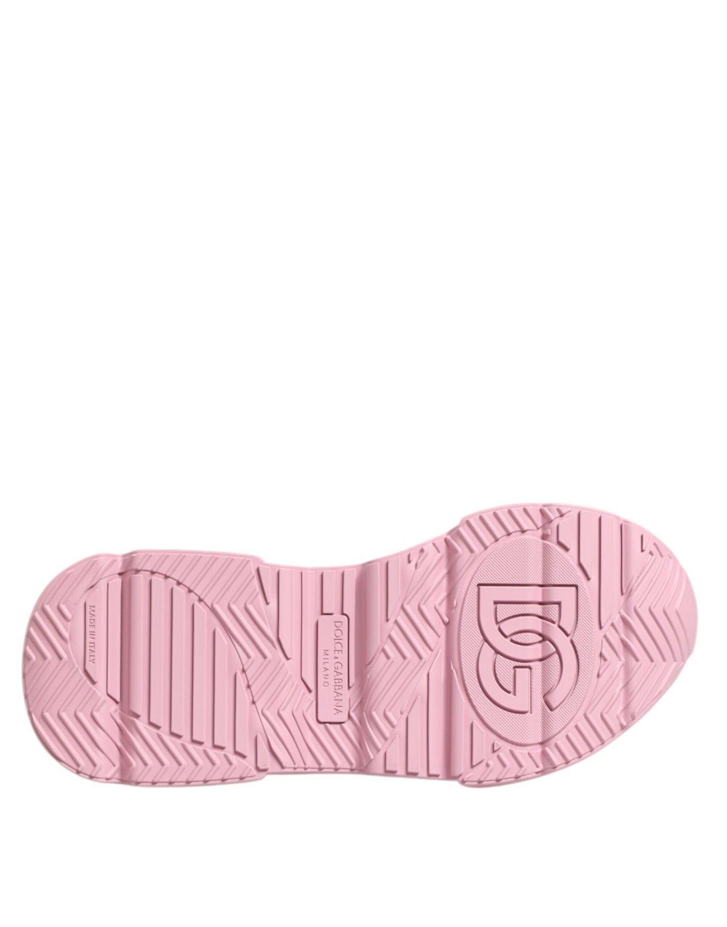 Dolce & Gabbana Pink Leather Daymaster Low Top Sneakers Shoes Curated Luxury Accessories by Orvyn