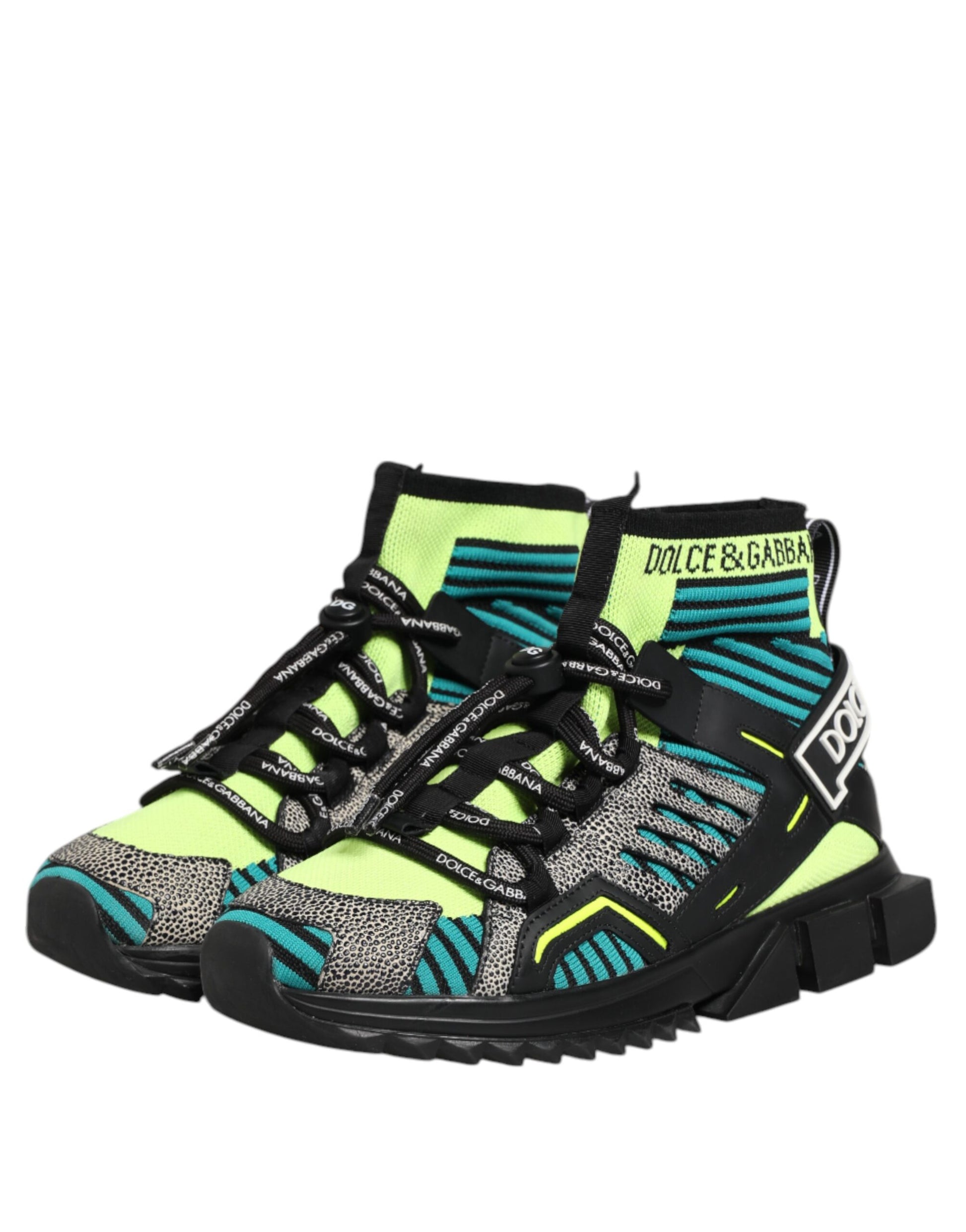 Dolce & Gabbana Multicolor Sorrento Socks Men Sneakers Shoes Curated Luxury Accessories by Orvyn