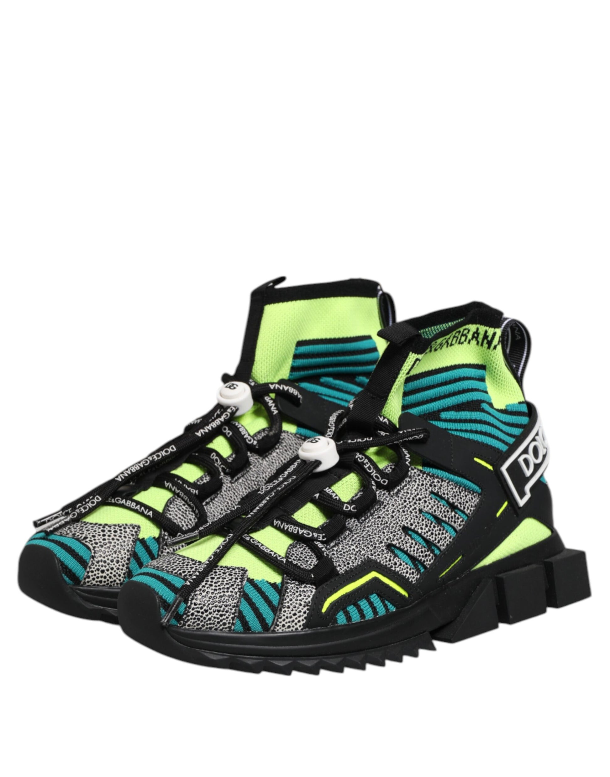 Dolce & Gabbana Multicolor Sorrento Socks Men Sneakers Shoes Curated Luxury Accessories by Orvyn