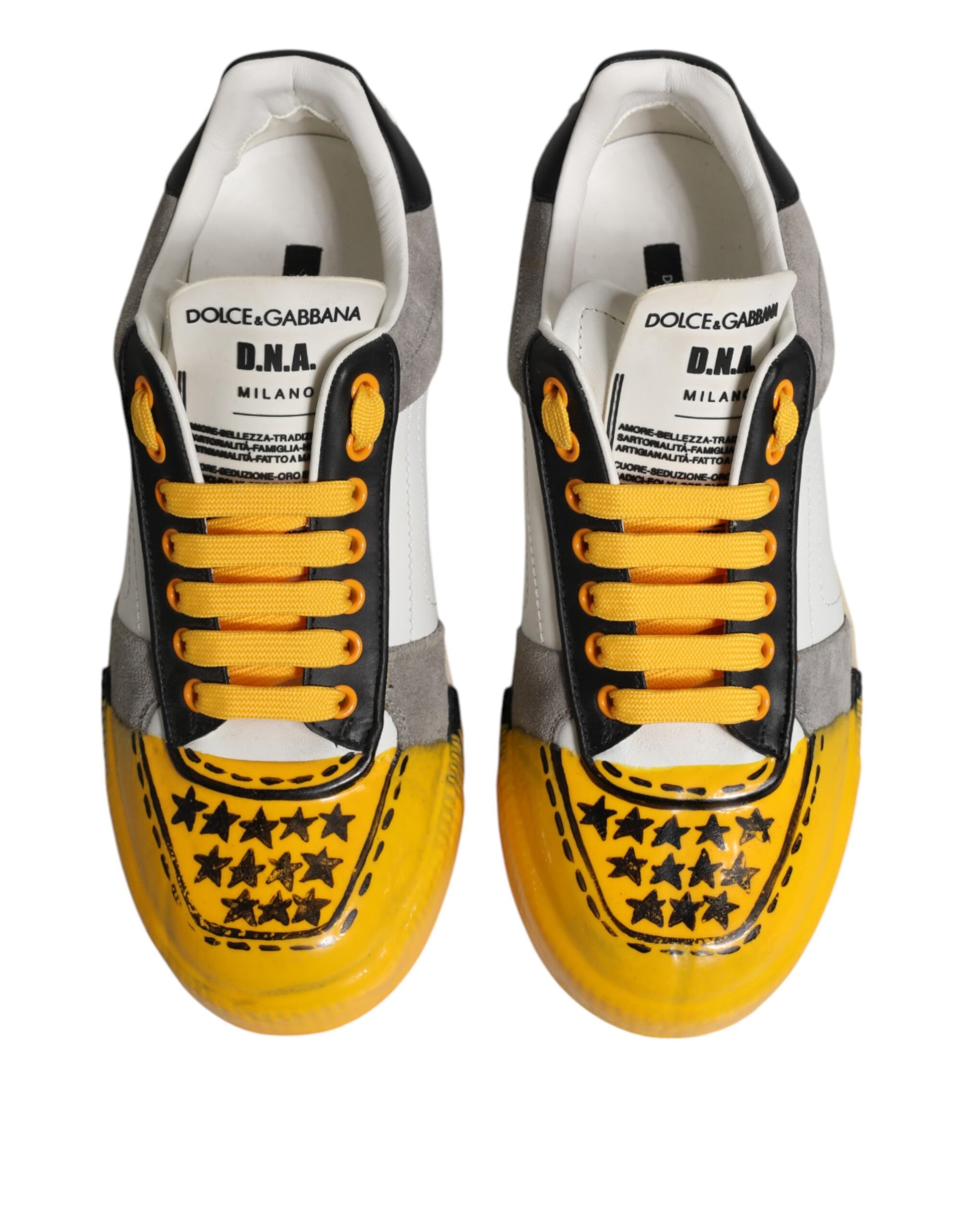 Dolce & Gabbana Multicolor MIAMI Low Top Sneakers Shoes Curated Luxury Accessories by Orvyn