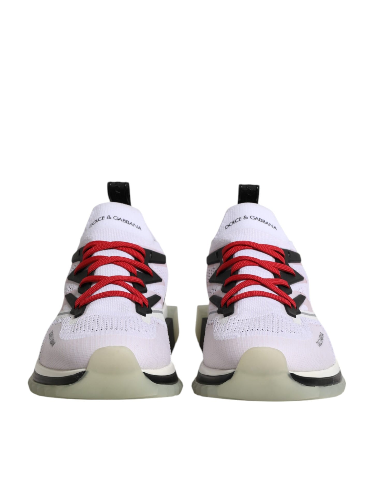 Dolce & Gabbana White SORRENTO Sport Stretch Sneakers Shoes Curated Luxury Accessories by Orvyn