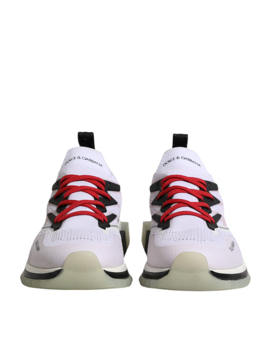 Dolce & Gabbana White SORRENTO Sport Stretch Sneakers Shoes Curated Luxury Accessories by Orvyn