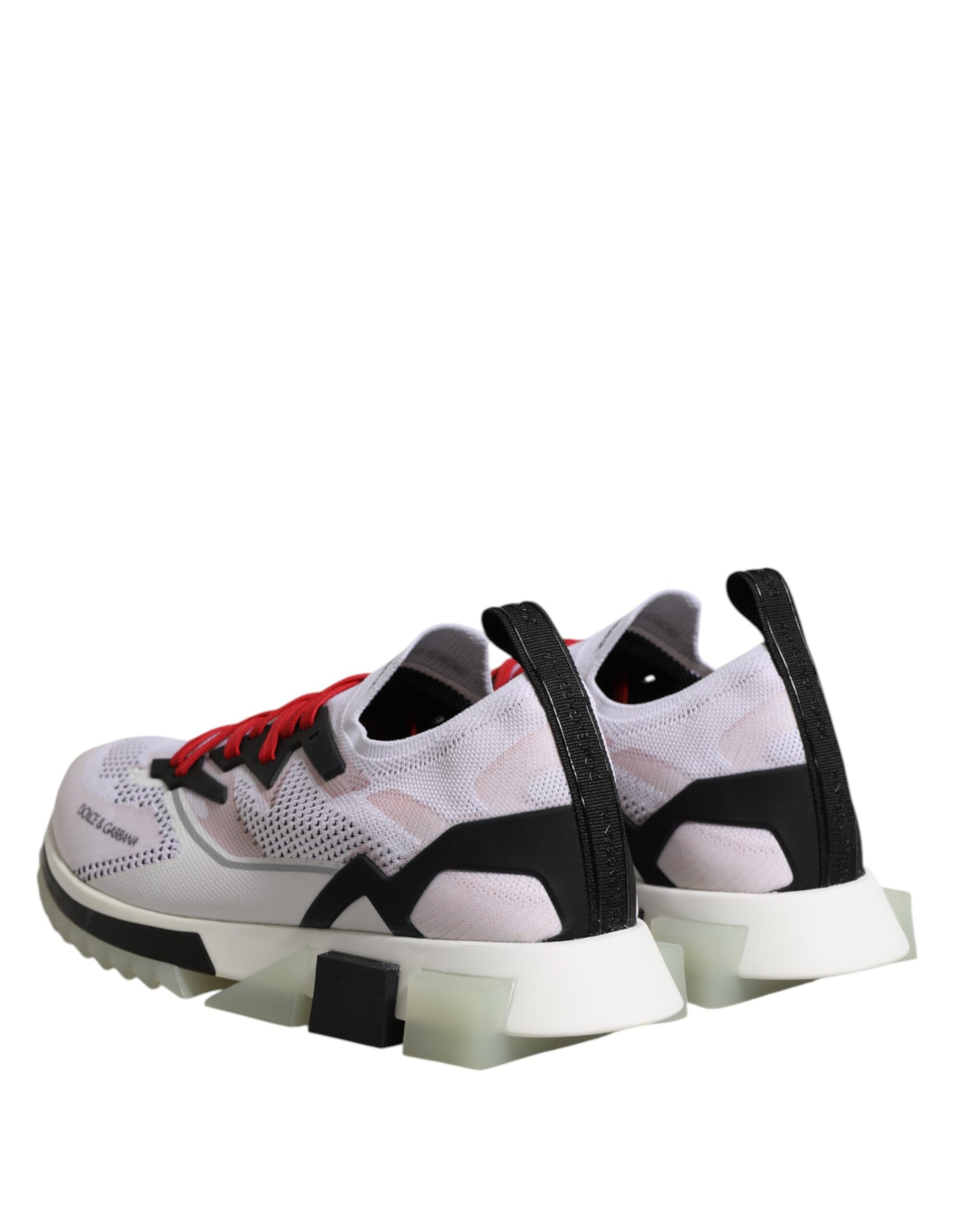 Dolce & Gabbana White SORRENTO Sport Stretch Sneakers Shoes Curated Luxury Accessories by Orvyn