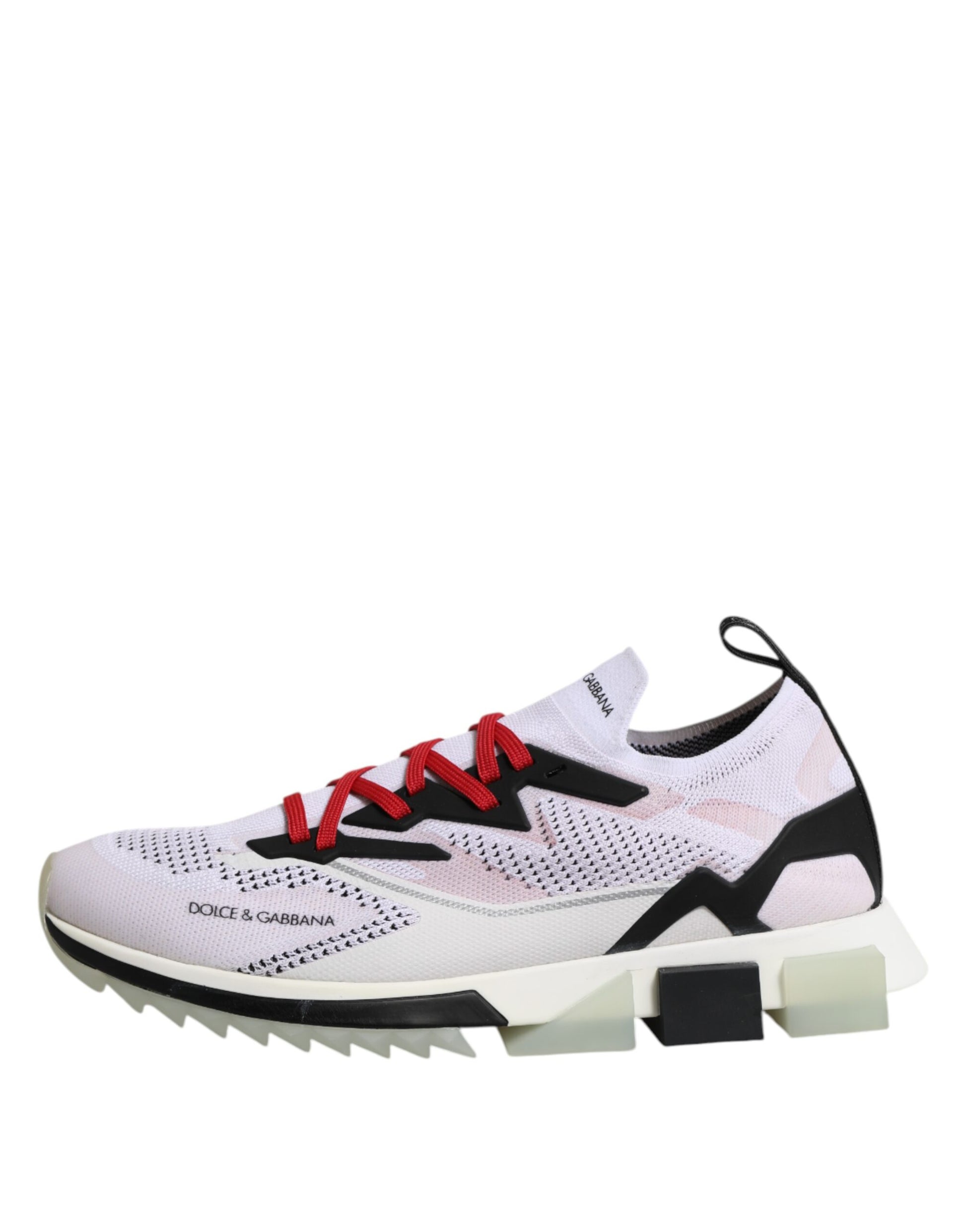 Dolce & Gabbana White SORRENTO Sport Stretch Sneakers Shoes Curated Luxury Accessories by Orvyn