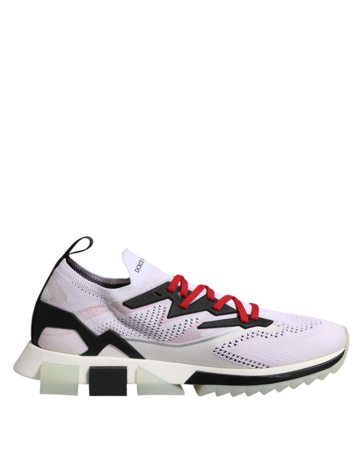 Dolce & Gabbana White SORRENTO Sport Stretch Sneakers Shoes Curated Luxury Accessories by Orvyn