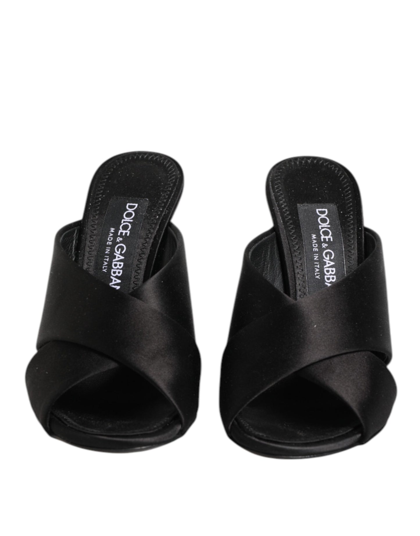 Dolce & Gabbana Black Keira Baroque High Heel Sandals Shoes Curated Luxury Accessories by Orvyn
