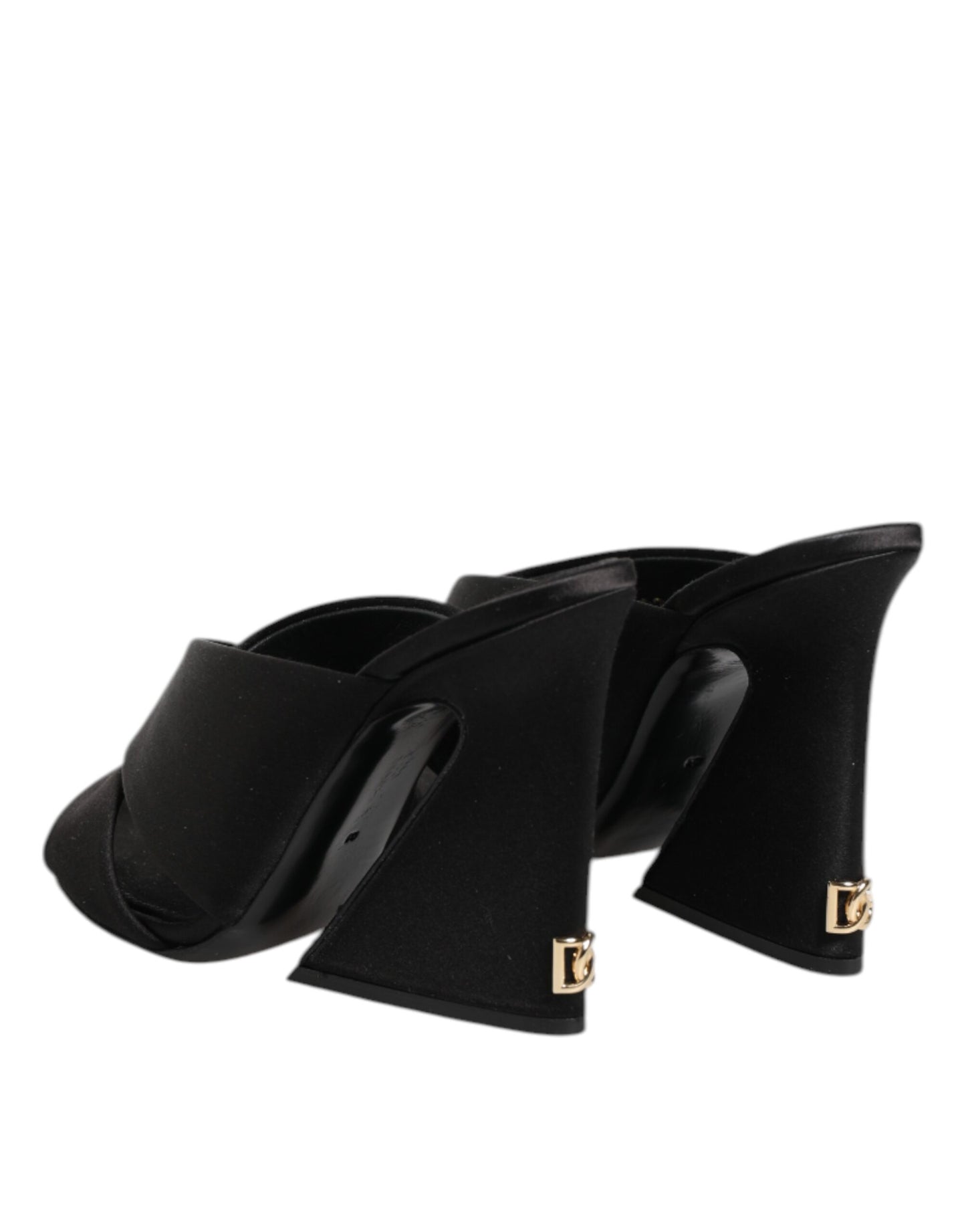 Dolce & Gabbana Black Keira Baroque High Heel Sandals Shoes Curated Luxury Accessories by Orvyn