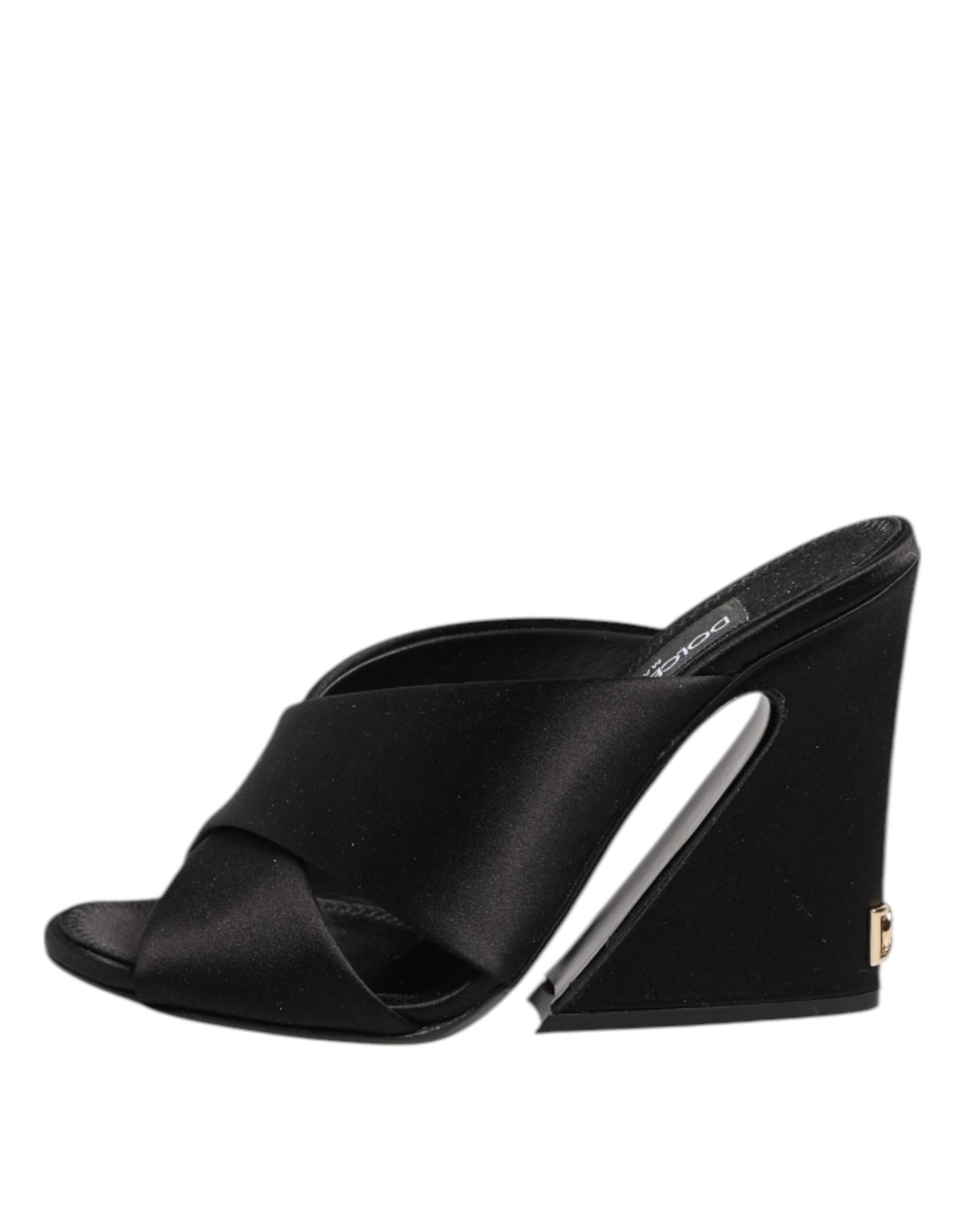 Dolce & Gabbana Black Keira Baroque High Heel Sandals Shoes Curated Luxury Accessories by Orvyn