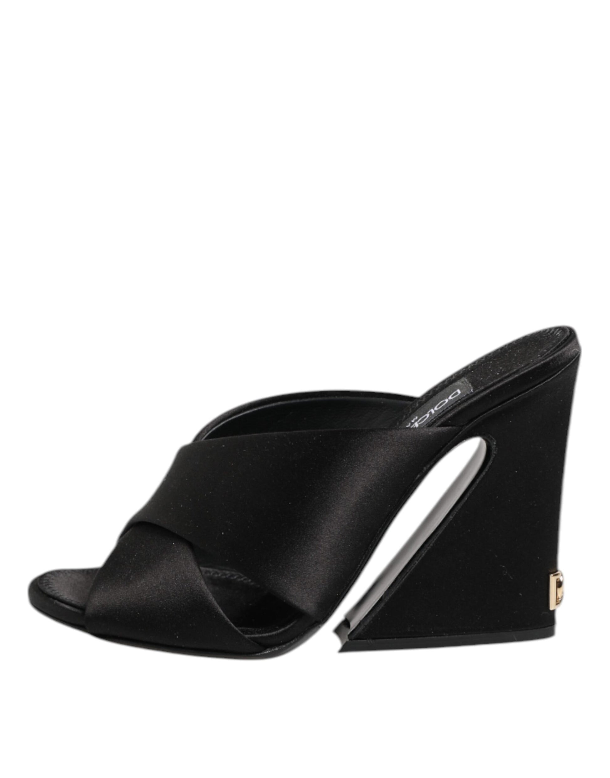 Dolce & Gabbana Black Keira Baroque High Heel Sandals Shoes Curated Luxury Accessories by Orvyn