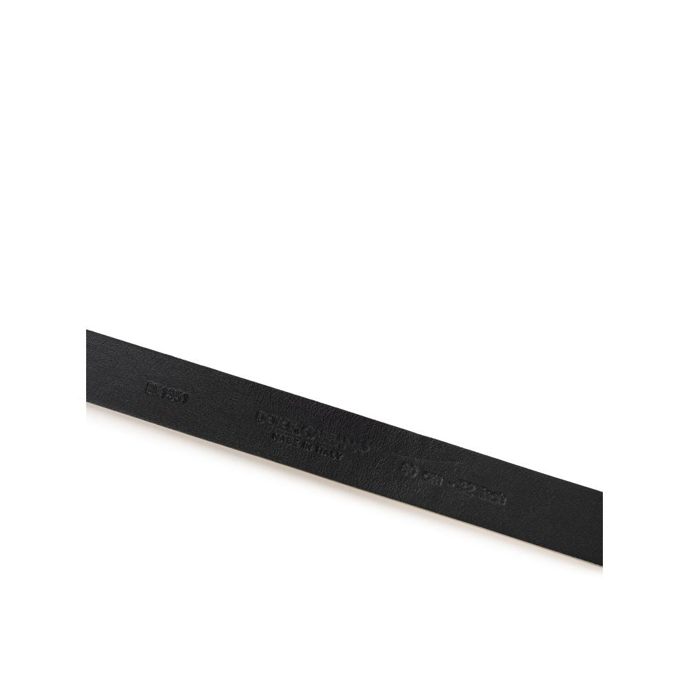Dolce & Gabbana Gold Leather Regular Belt Curated Luxury Accessories by Orvyn