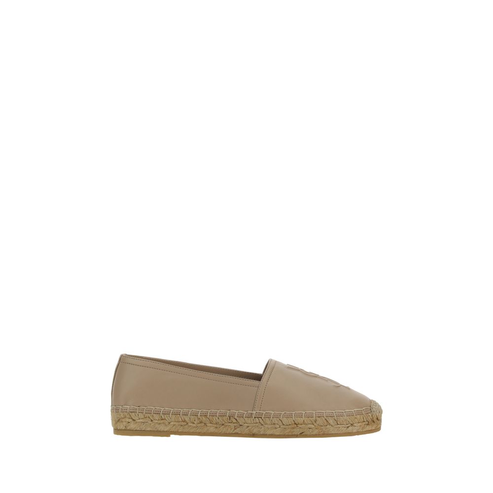 Saint Laurent Beige Lamb Ovis Aries Aries Espadrilles Curated Luxury Accessories by Orvyn