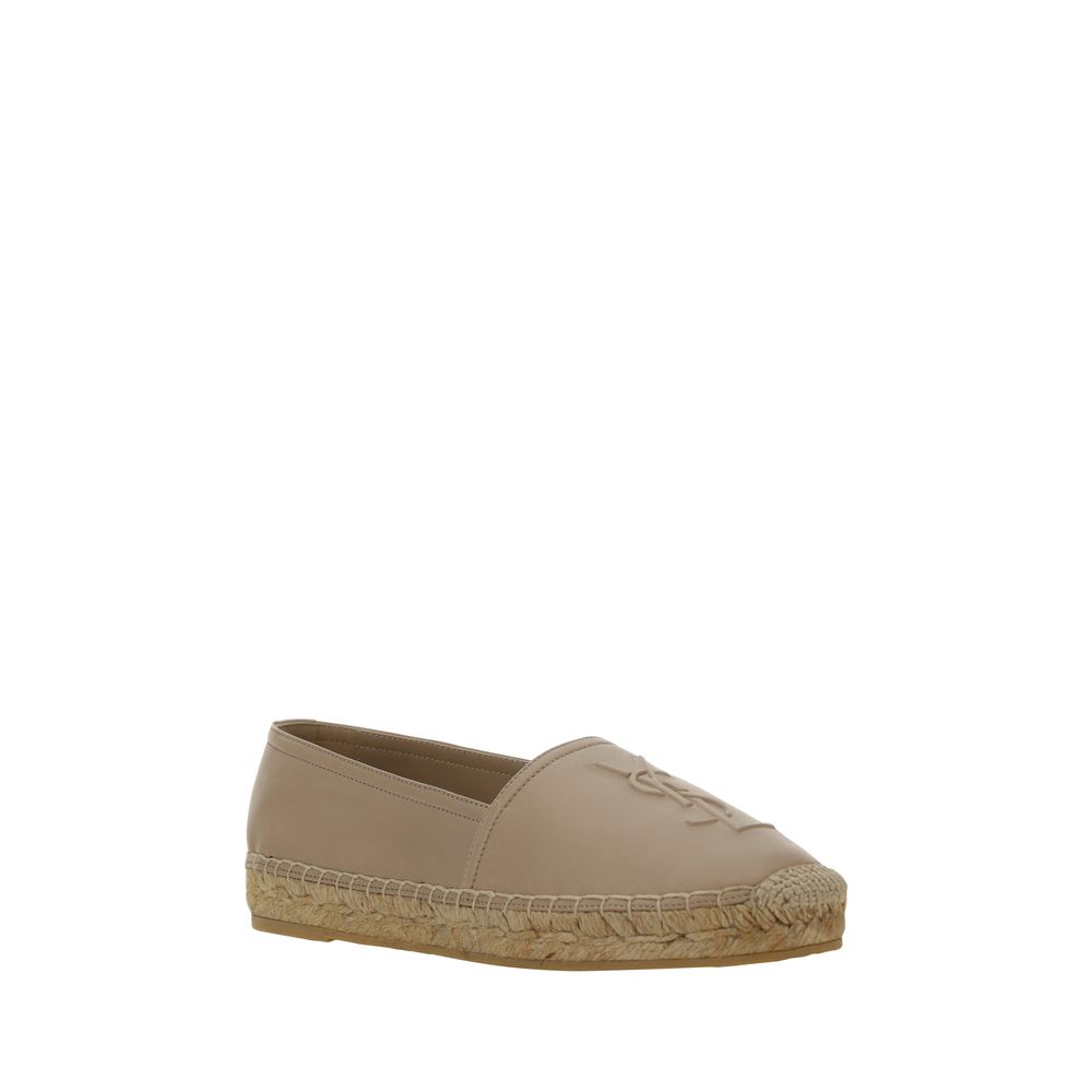 Saint Laurent Beige Lamb Ovis Aries Aries Espadrilles Curated Luxury Accessories by Orvyn