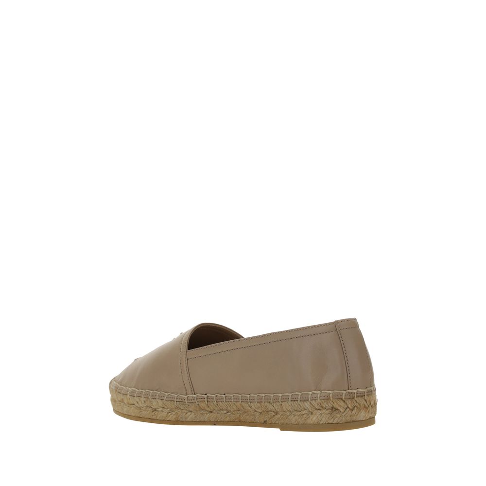 Saint Laurent Beige Lamb Ovis Aries Aries Espadrilles Curated Luxury Accessories by Orvyn