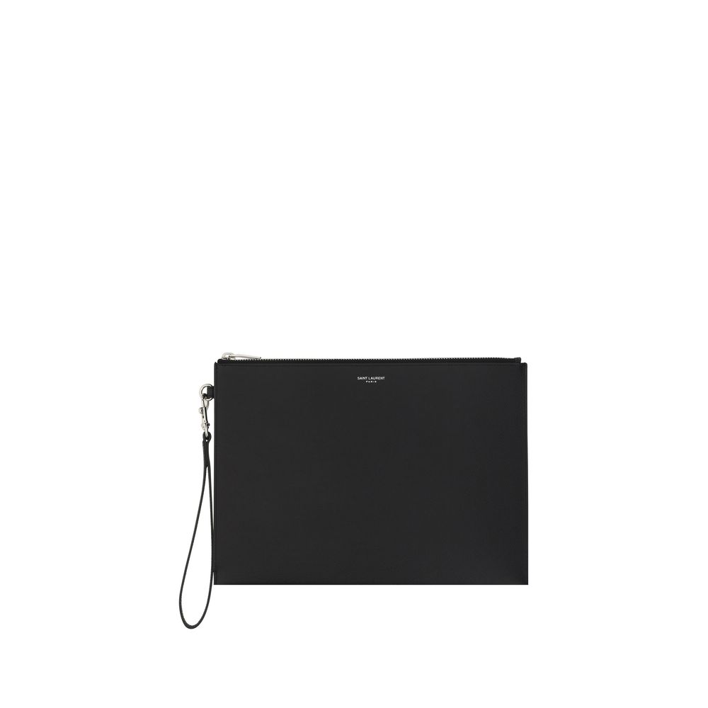 Saint Laurent Black Calf Leather Bos Taurus Other Accessories Curated Luxury Accessories by Orvyn