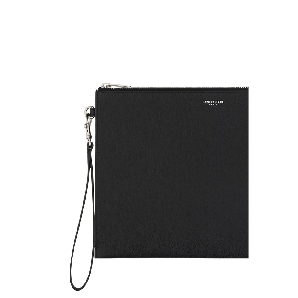 Saint Laurent Black Calf Leather Bos Taurus Other Accessories Curated Luxury Accessories by Orvyn