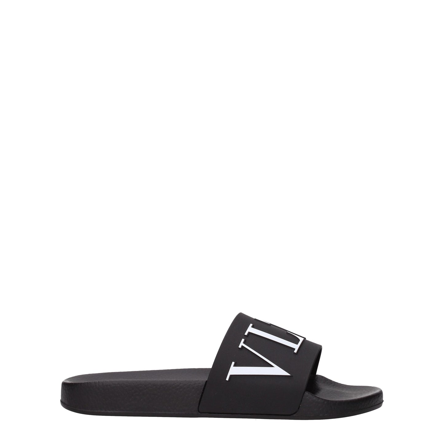 Valentino Garavani Black Cotton Slippers schwarz