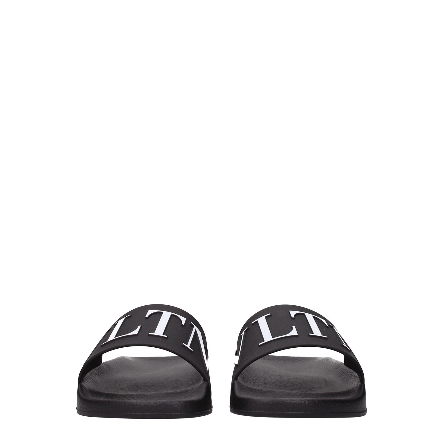 Valentino Garavani Black Cotton Slippers schwarz