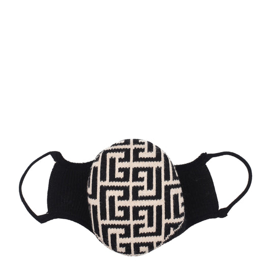 Balmain Beige Cotton Facemask Curated Luxury Accessories by Orvyn