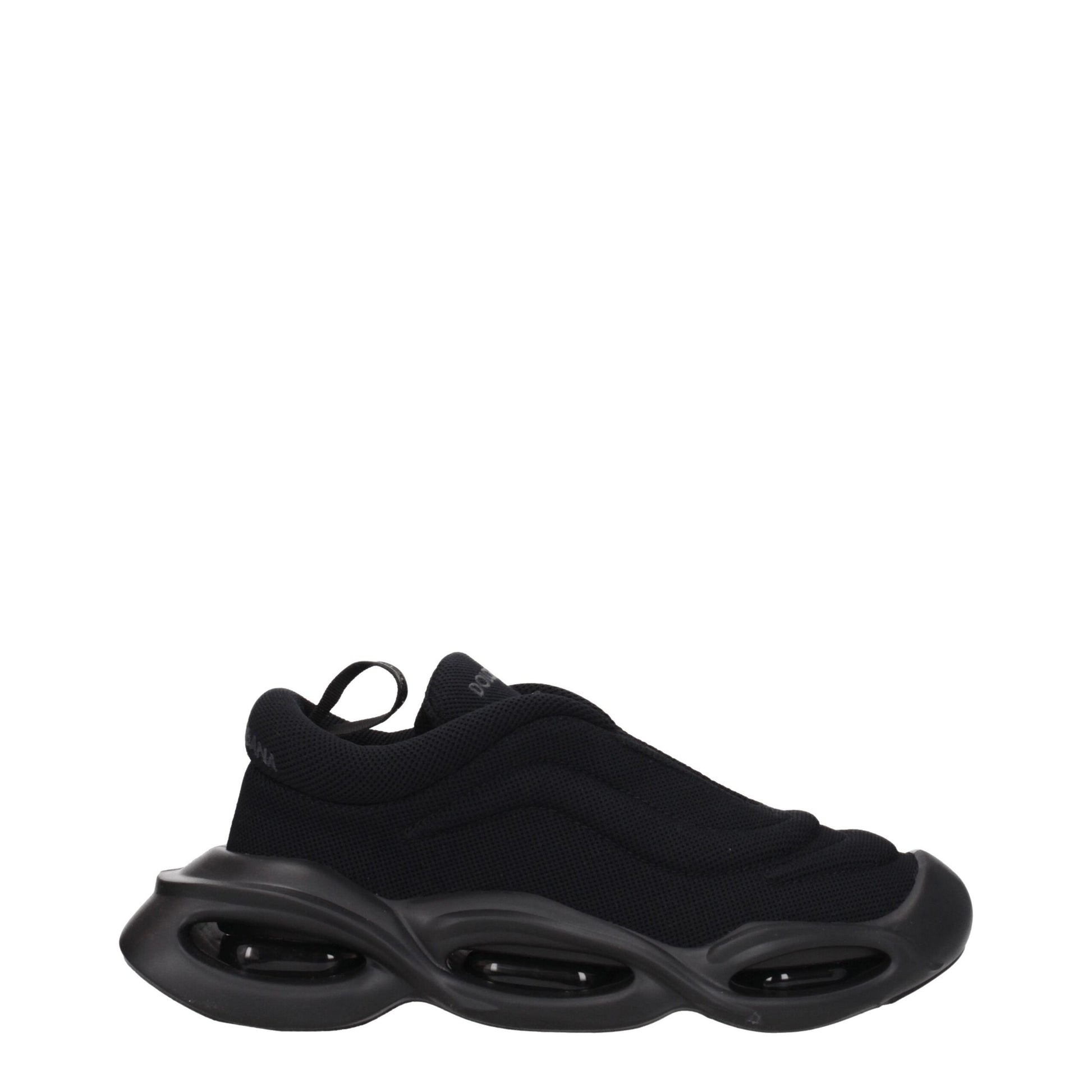 Dolce & Gabbana Black 'Lace Up' Sneakers schwarz