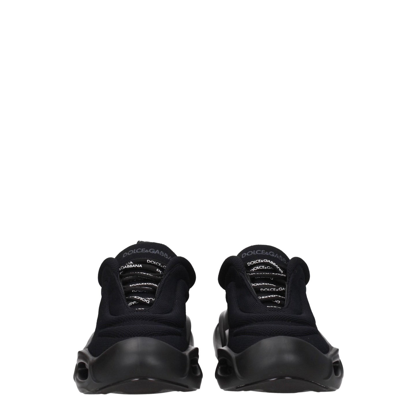 Dolce & Gabbana Black 'Lace Up' Sneakers schwarz