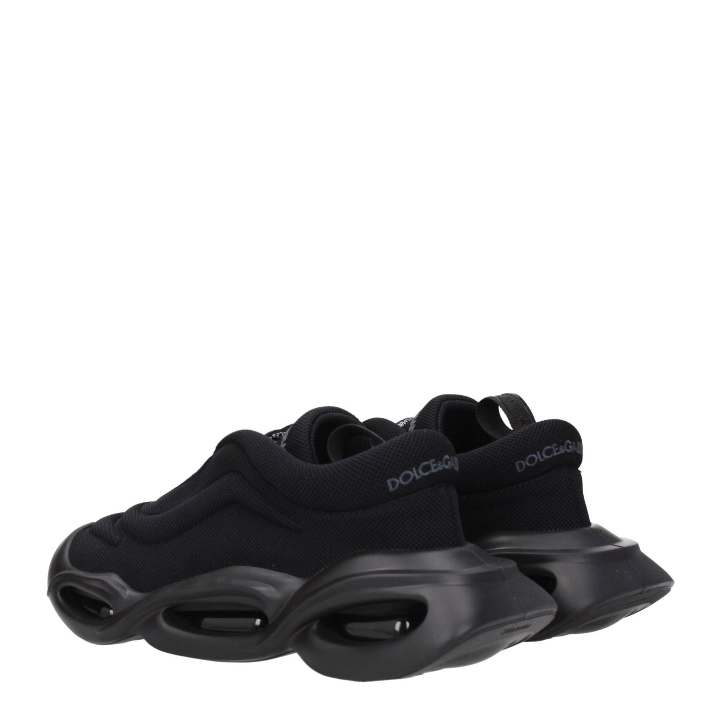 Dolce & Gabbana Black 'Lace Up' Sneakers schwarz