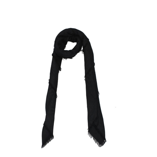 Balmain Black Viscose Foulard Curated Luxury Accessories by Orvyn