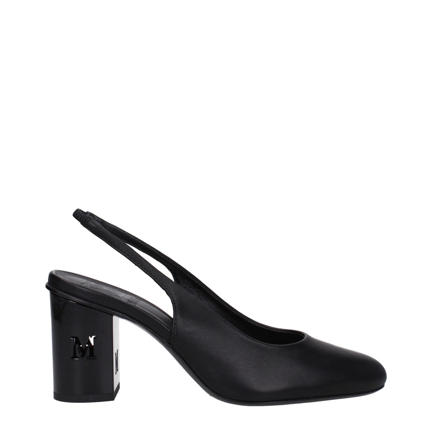 Max Mara Black Leather High Heel Pumps Curated Luxury Accessories by Orvyn
