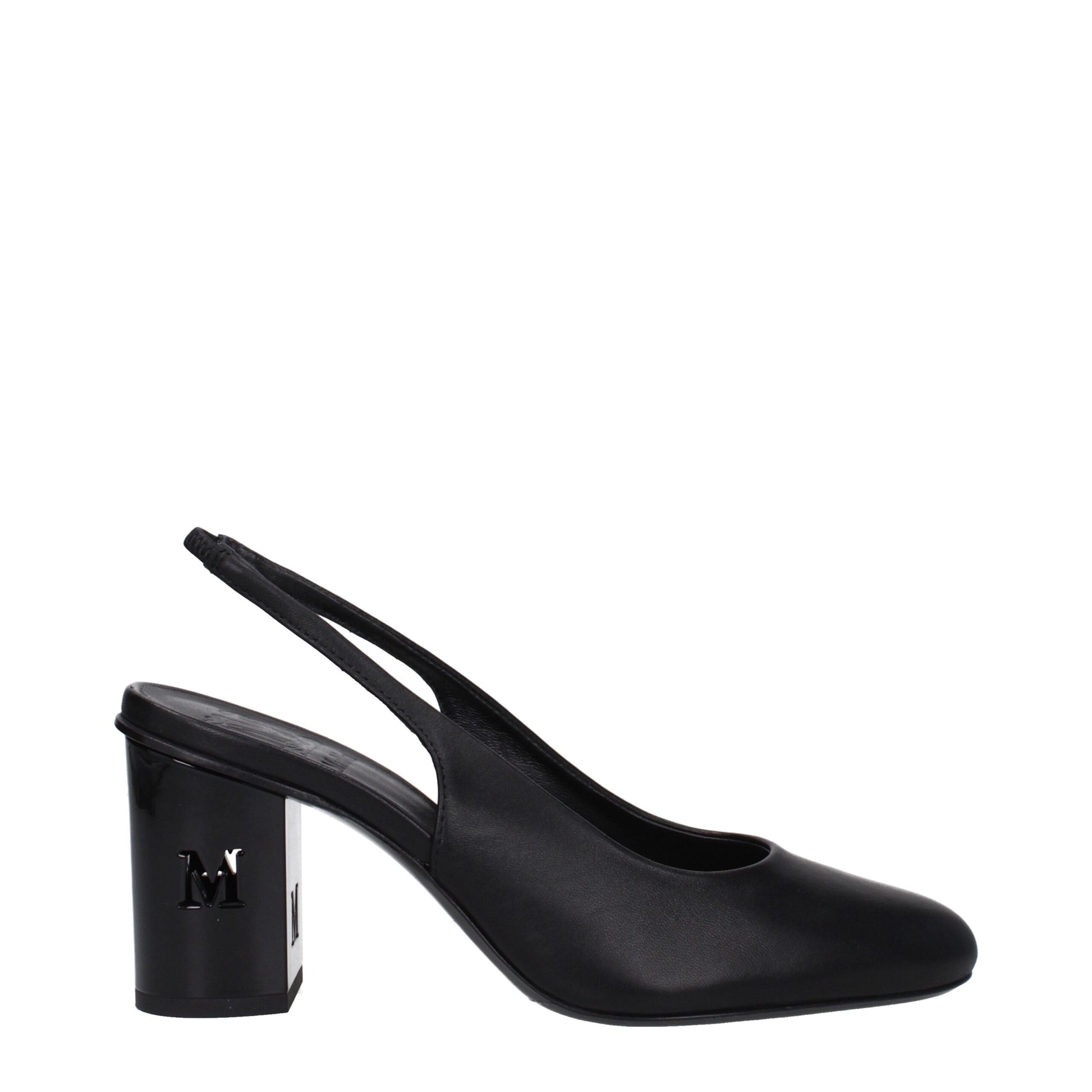 Max Mara Black Leather High Heel Pumps Curated Luxury Accessories by Orvyn
