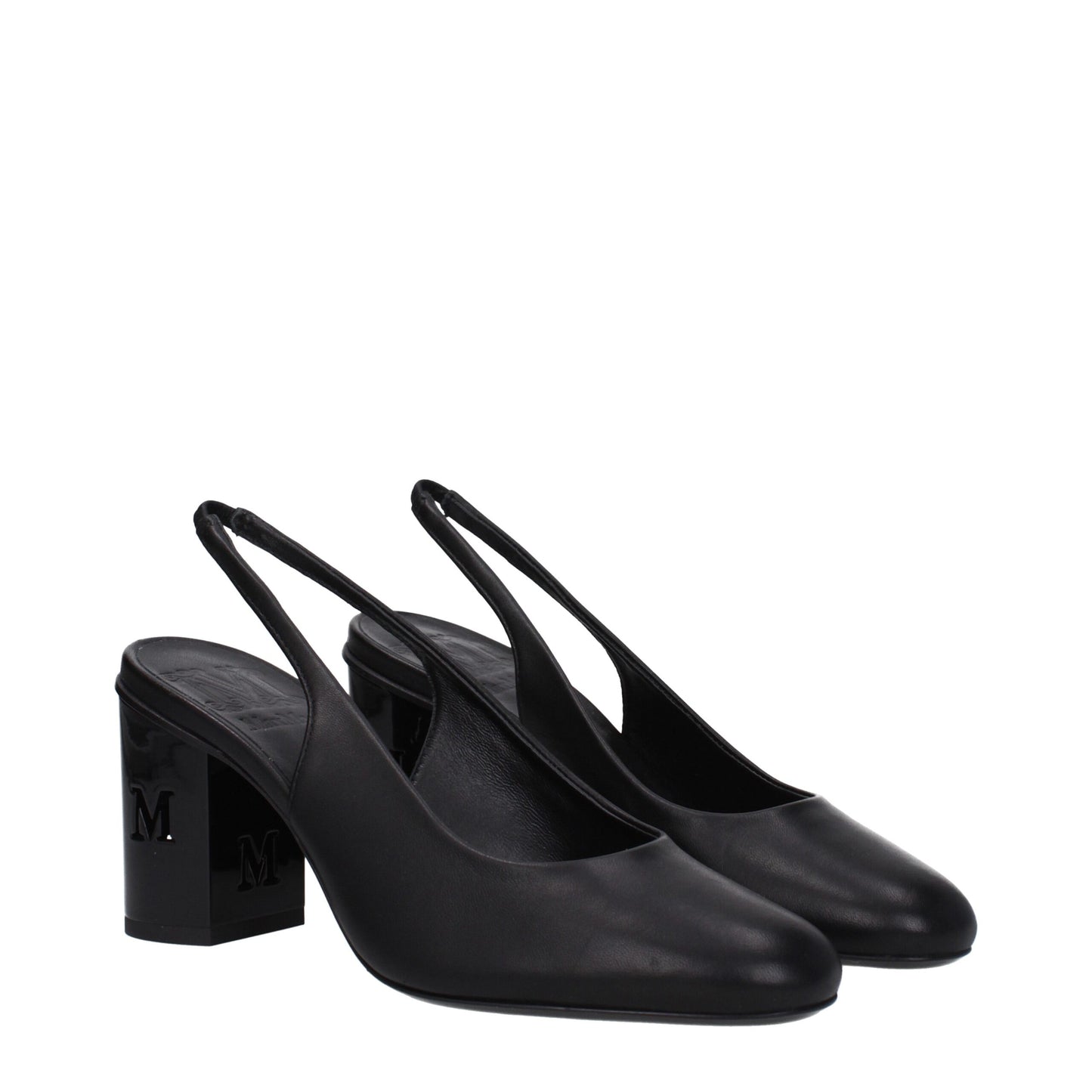 Max Mara Black Leather High Heel Pumps Curated Luxury Accessories by Orvyn