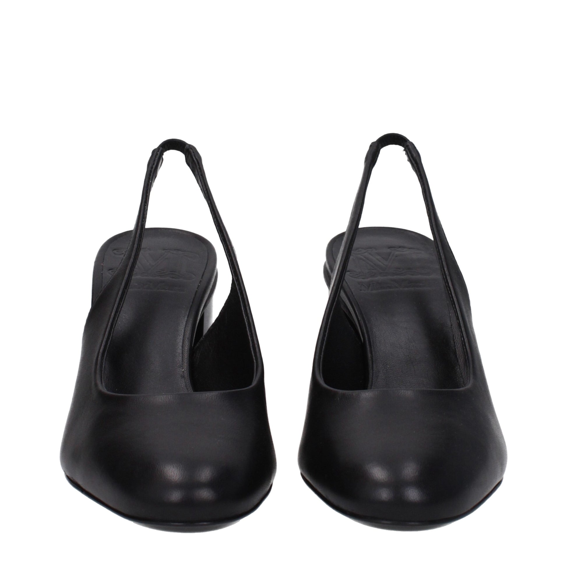 Max Mara Black Leather High Heel Pumps Curated Luxury Accessories by Orvyn