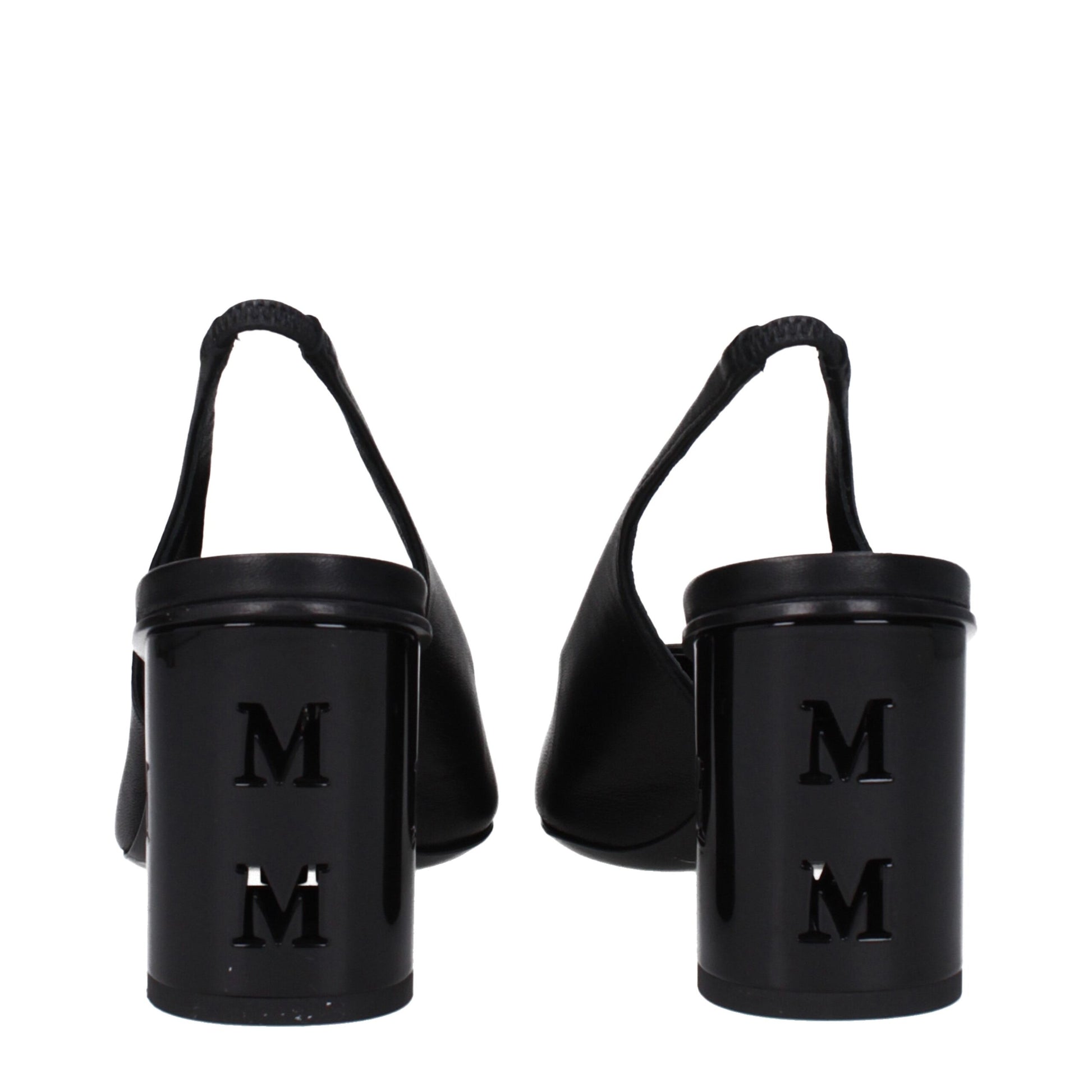 Max Mara Black Leather High Heel Pumps Curated Luxury Accessories by Orvyn