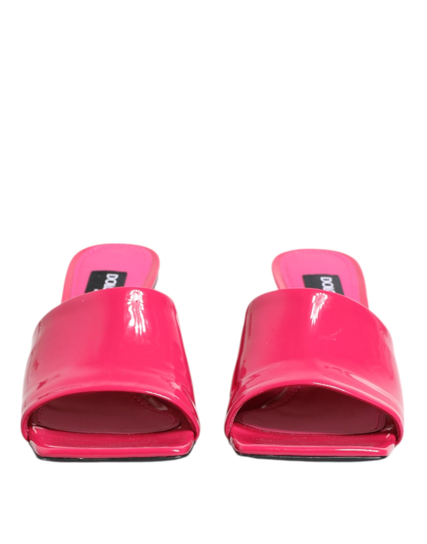 Dolce & Gabbana Pink Open Toe Block Heel Mules Sandals Shoes Curated Luxury Accessories by Orvyn