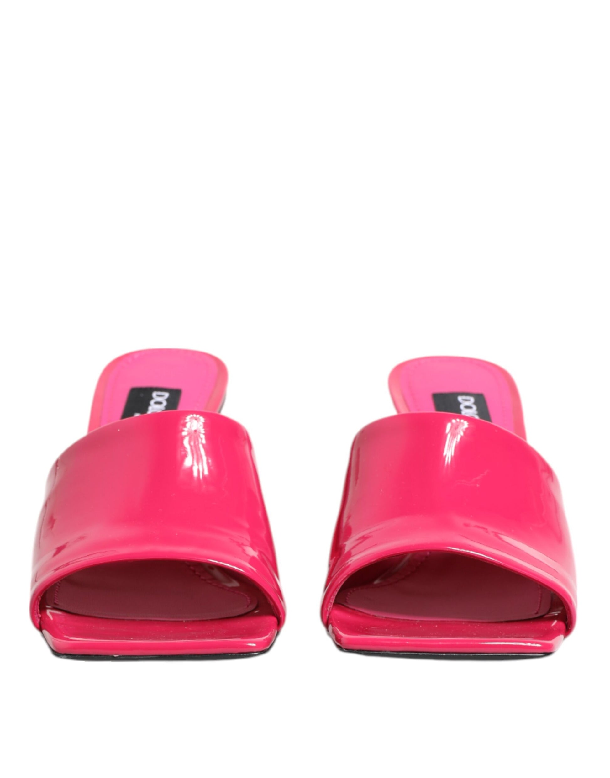 Dolce & Gabbana Pink Open Toe Block Heel Mules Sandals Shoes Curated Luxury Accessories by Orvyn