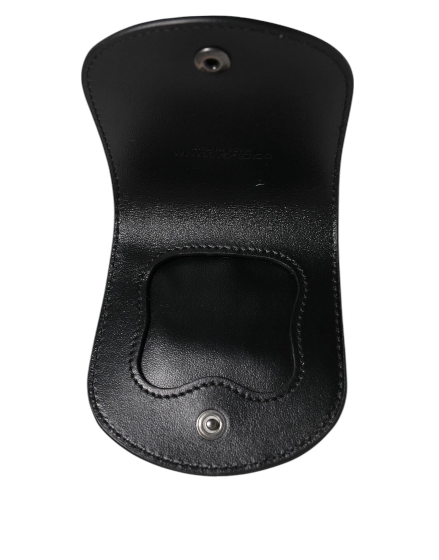 Dolce & Gabbana Black Exotic Skin Coin Condom Case Holder Pocket Wallet Curated Luxury Accessories by Orvyn