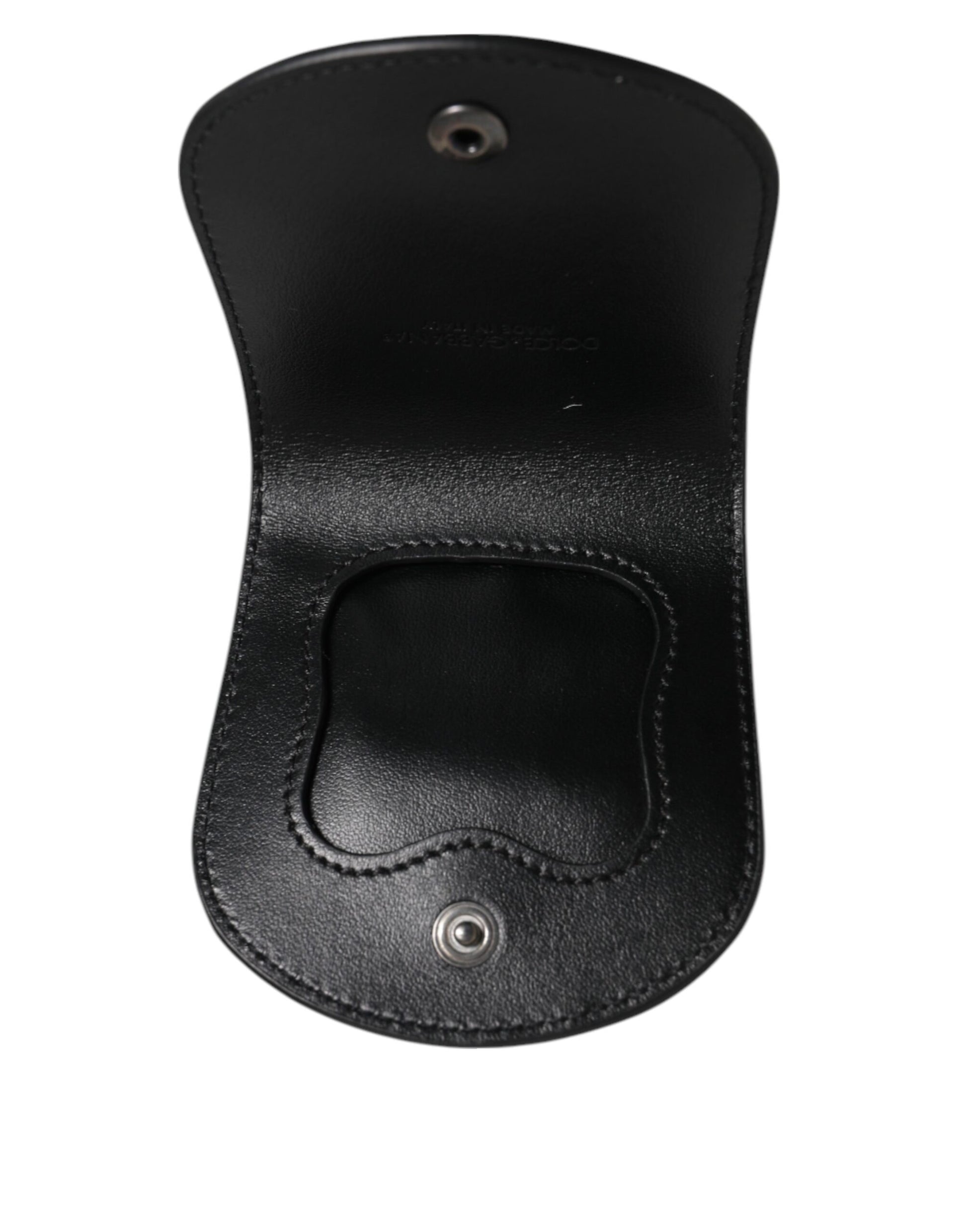 Dolce & Gabbana Black Exotic Skin Coin Condom Case Holder Pocket Wallet Curated Luxury Accessories by Orvyn
