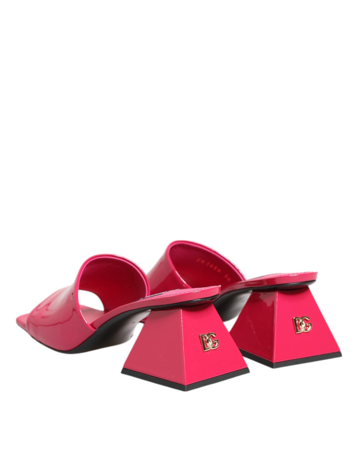 Dolce & Gabbana Pink Open Toe Block Heel Mules Sandals Shoes Curated Luxury Accessories by Orvyn