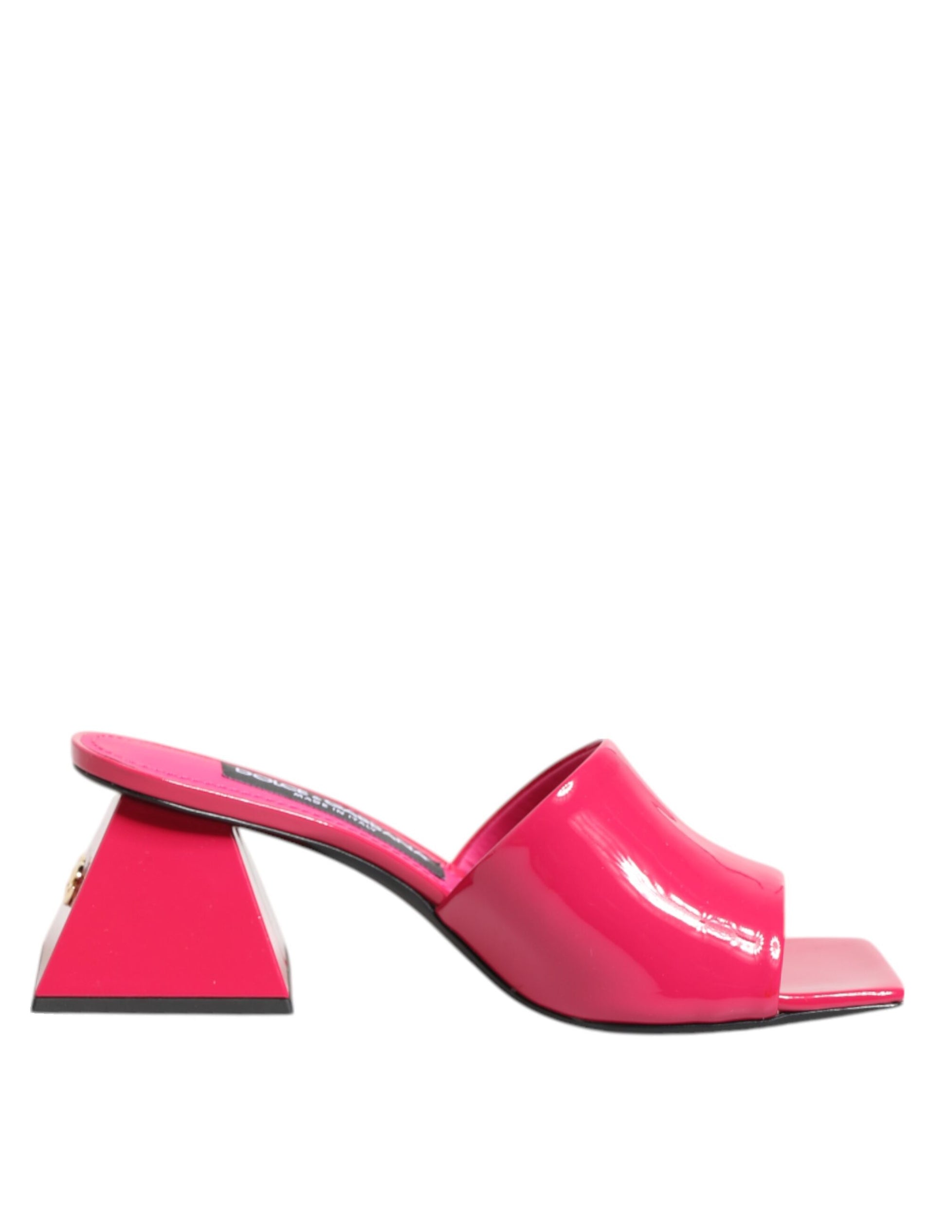 Dolce & Gabbana Pink Open Toe Block Heel Mules Sandals Shoes Curated Luxury Accessories by Orvyn