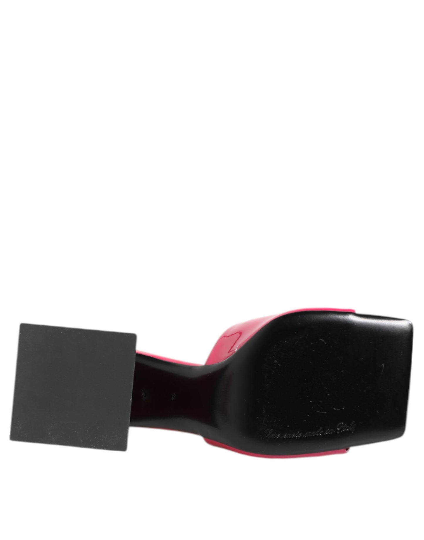 Dolce & Gabbana Pink Open Toe Block Heel Mules Sandals Shoes Curated Luxury Accessories by Orvyn