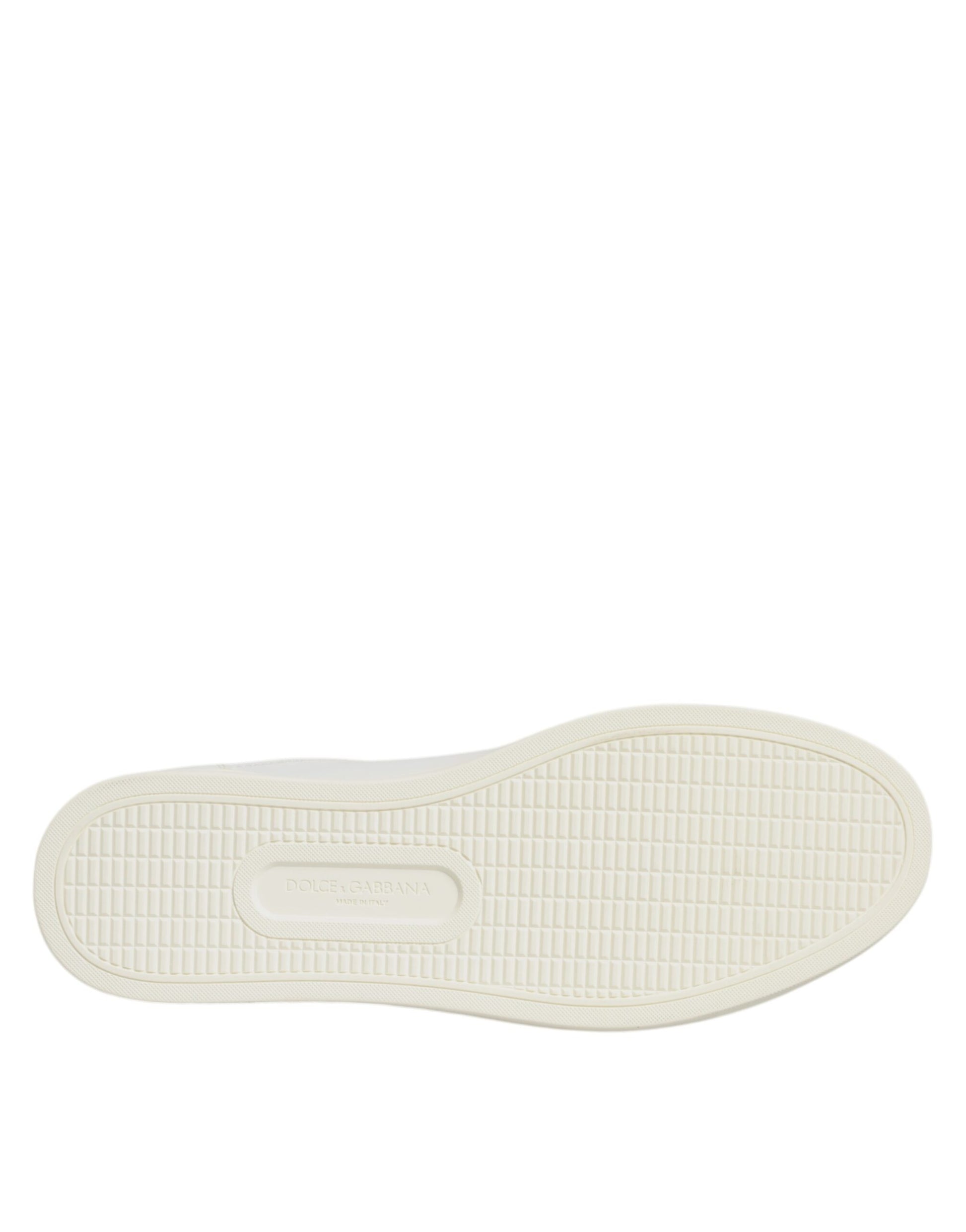 Dolce & Gabbana White Sacred Heart Men Low Top Sneakers Shoes Curated Luxury Accessories by Orvyn