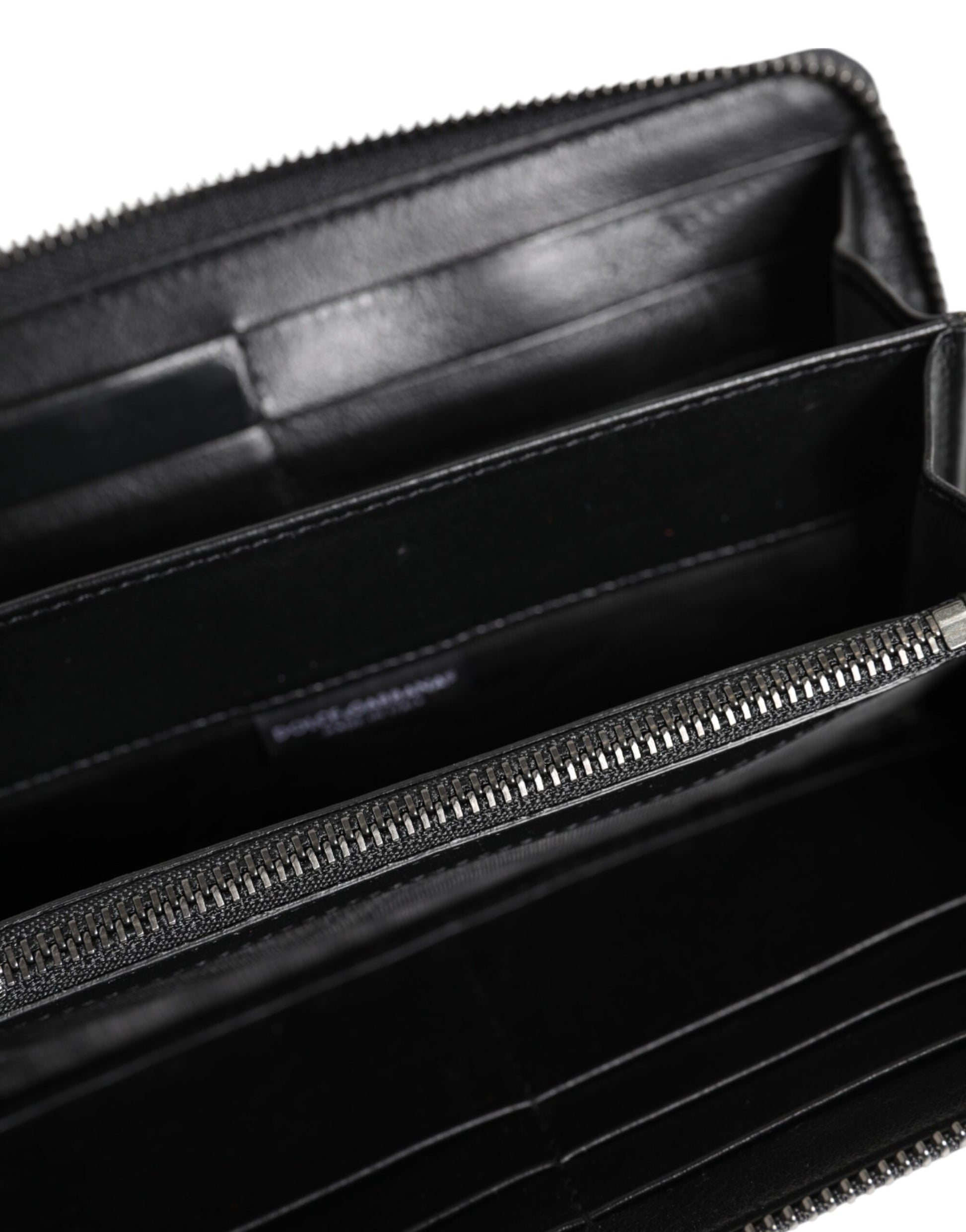 Dolce & Gabbana Black Blue Exotic Leather Men Continental Clutch Wallet Curated Luxury Accessories by Orvyn