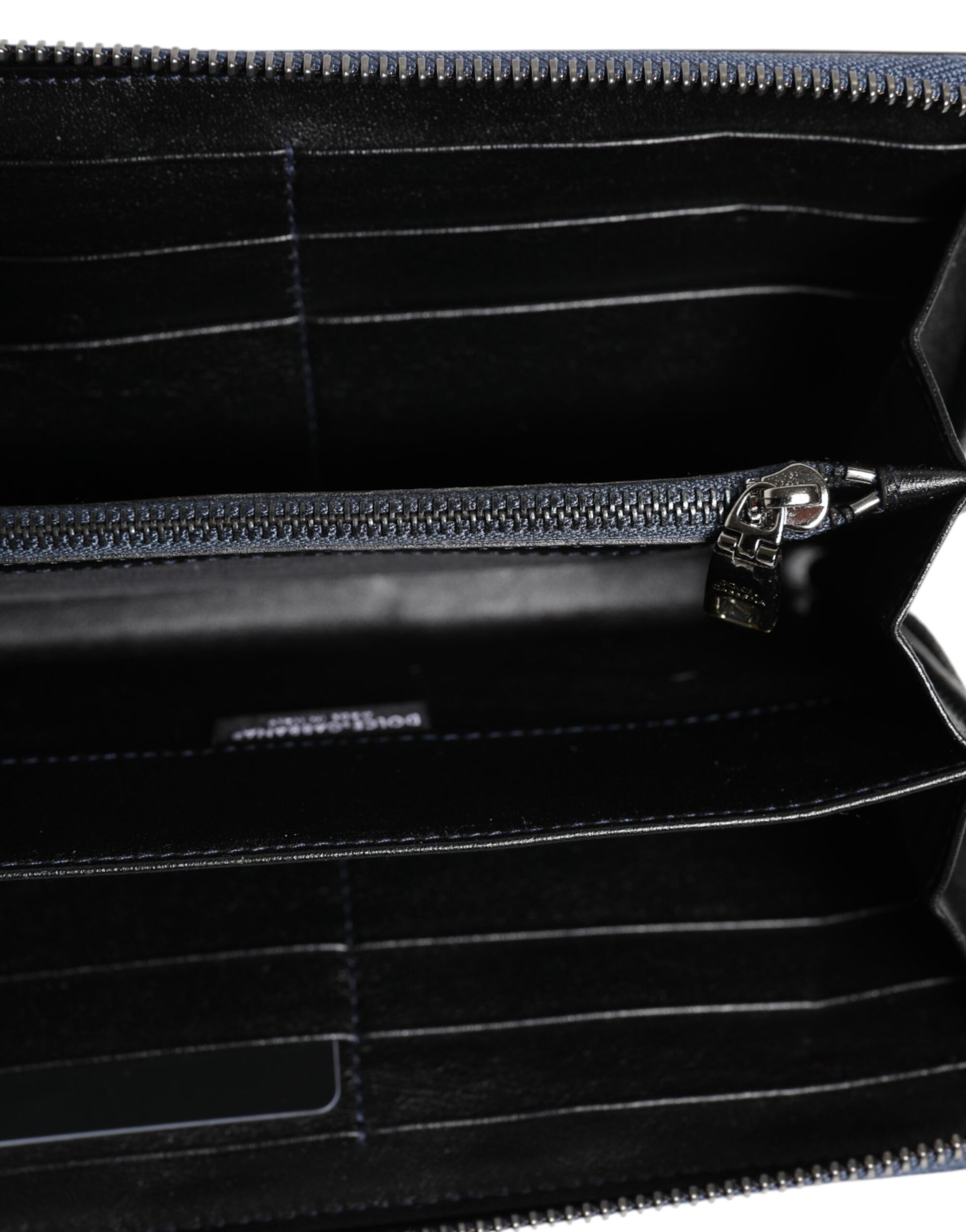 Dolce & Gabbana Black Blue Exotic Leather Men Continental Clutch Wallet Curated Luxury Accessories by Orvyn