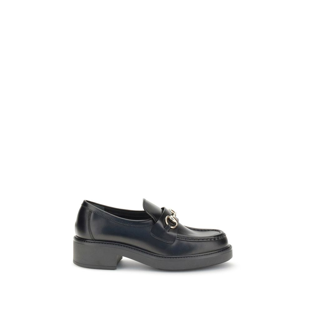 Gucci Black Calf Leather Bos Taurus Slip-On Loafers Curated Luxury Accessories by Orvyn