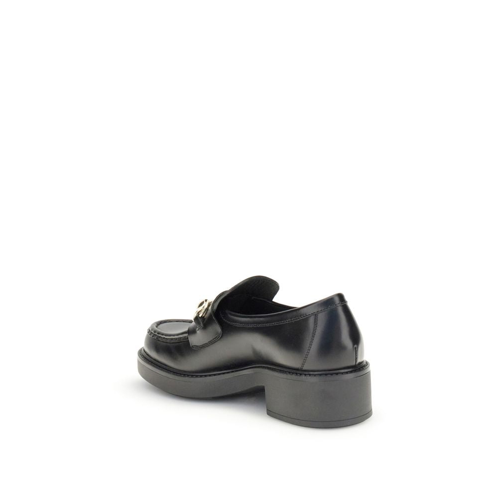 Gucci Black Calf Leather Bos Taurus Slip-On Loafers Curated Luxury Accessories by Orvyn
