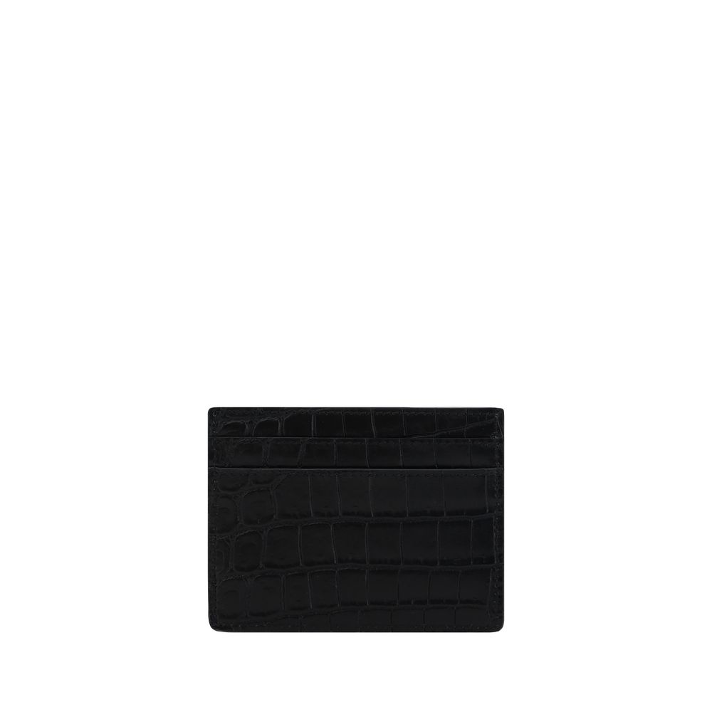 Saint Laurent Black Calf Leather Bos Taurus Wallet Curated Luxury Accessories by Orvyn