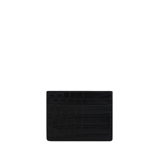 Saint Laurent Black Calf Leather Bos Taurus Wallet Curated Luxury Accessories by Orvyn