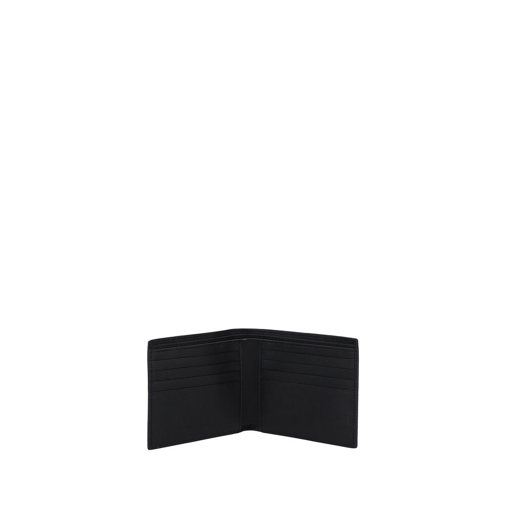 Saint Laurent Black Calf Leather Bos Taurus Wallet Curated Luxury Accessories by Orvyn
