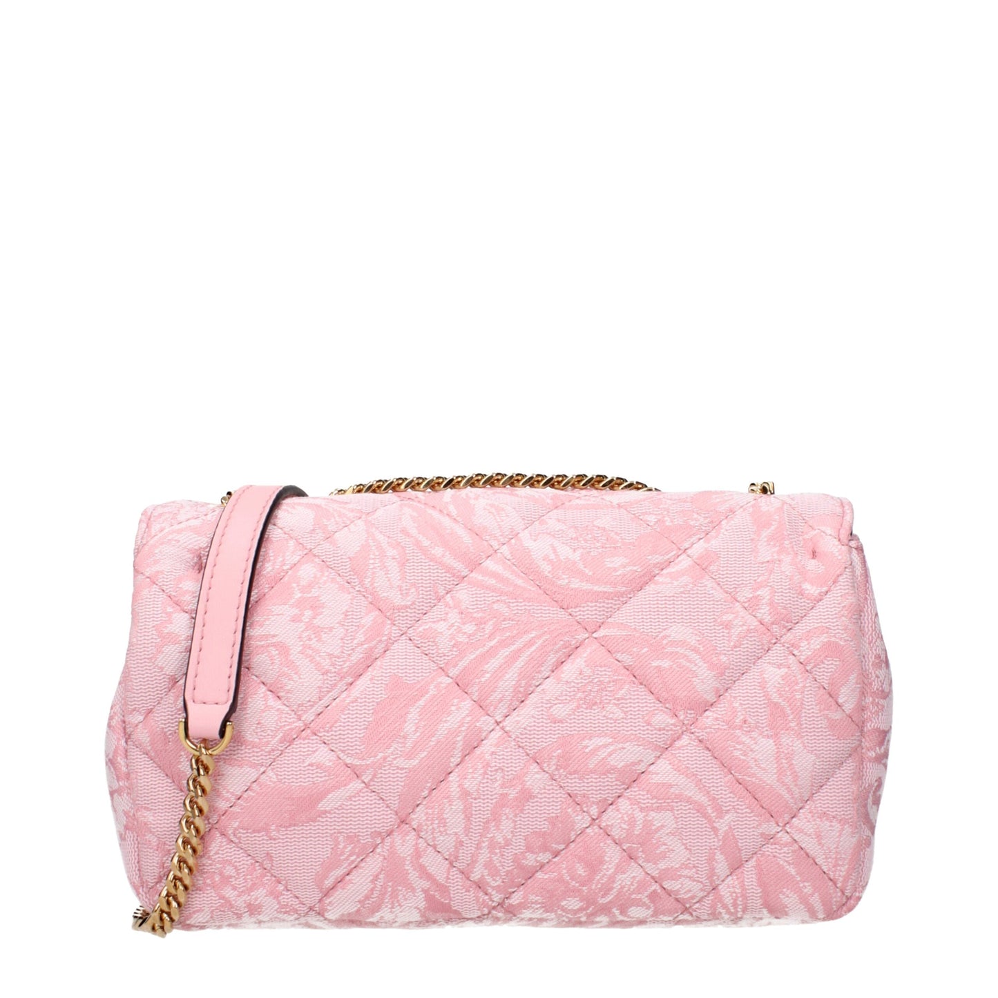 Versace Pink Fabric Shoulder Bag Curated Luxury Accessories by Orvyn