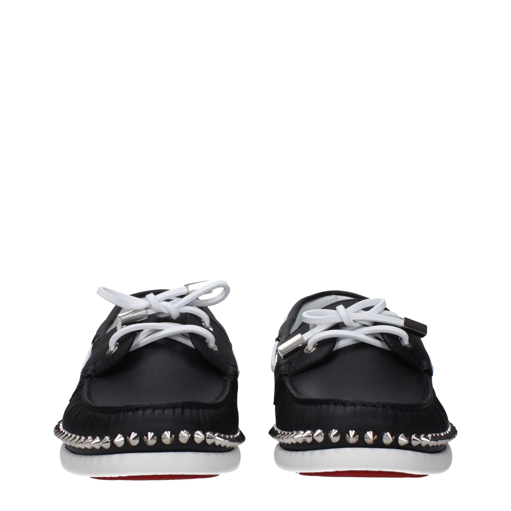 Christian Louboutin Black Leather Slip-On Loafers Curated Luxury Accessories by Orvyn