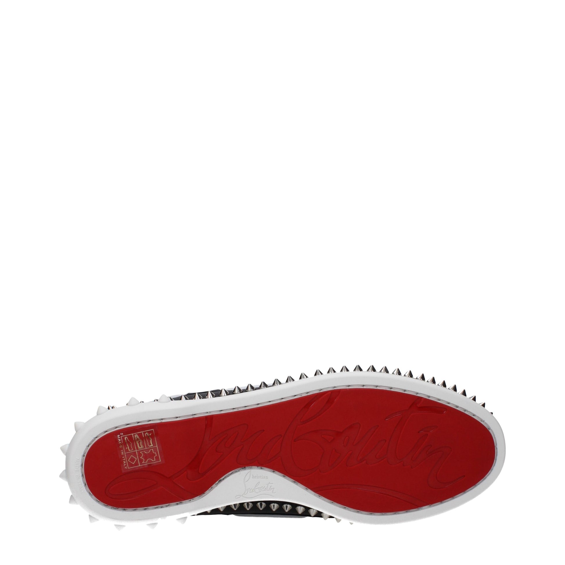 Christian Louboutin Black Leather Slip-On Loafers Curated Luxury Accessories by Orvyn
