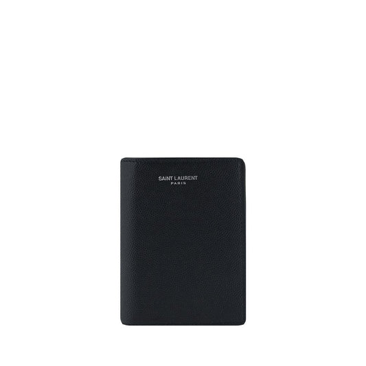 Saint Laurent Black Embossed Leather Wallet Curated Luxury Accessories by Orvyn